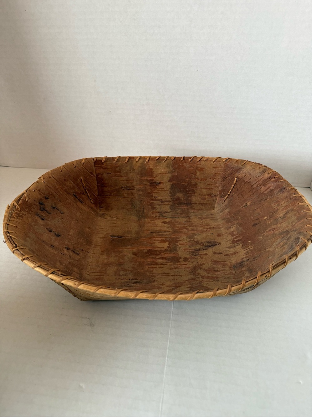 Birch bark basket, handcrafted bowl